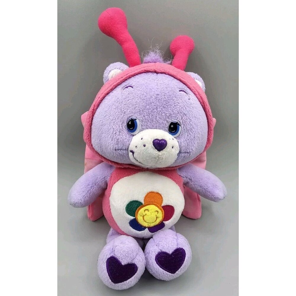 Care Bears‎ Harmony Bear Butterfly Suit Hoodie 8” Special Edition Plush Toy 2005